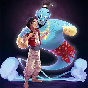 داستان پسرک تنبل علاالدین و غول چراغ جادو