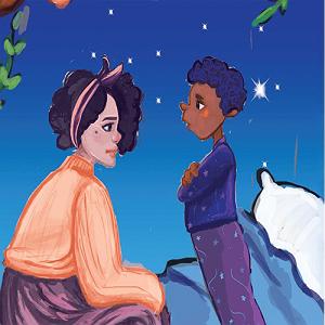 خوابیدن بچه قصه کودکانه رویایی