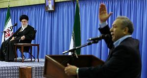 خامنه ای صوت  مدیحه سرایی مداحان اهل بیت (علیهم السلام) در دیدار امام خامنه ای (...