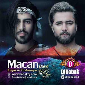 ریمیکس شاد مهمونی ماکان بند انگار یه خبراییه(دی جی بابک)(remix)مپ 3